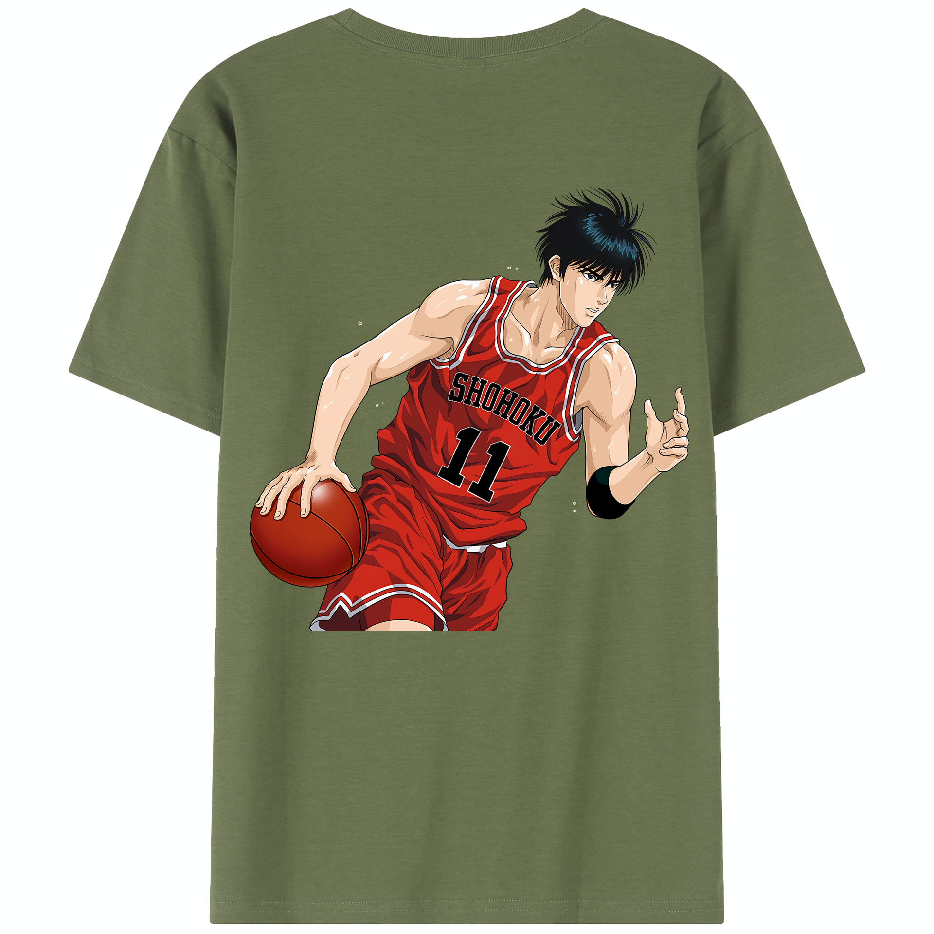 SLAM DUNK／スラムダンク 綿100％半袖Tシャツ（背面プリント）